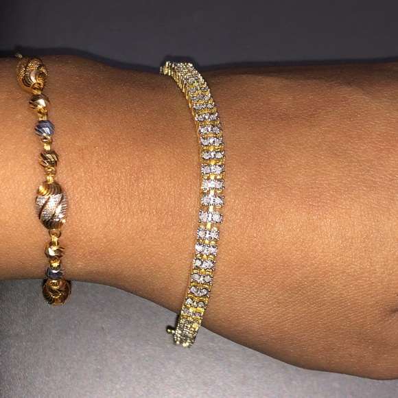 Other - Rea diamond double row men tennis bracelet not CZ not fake unbeatable huge sale